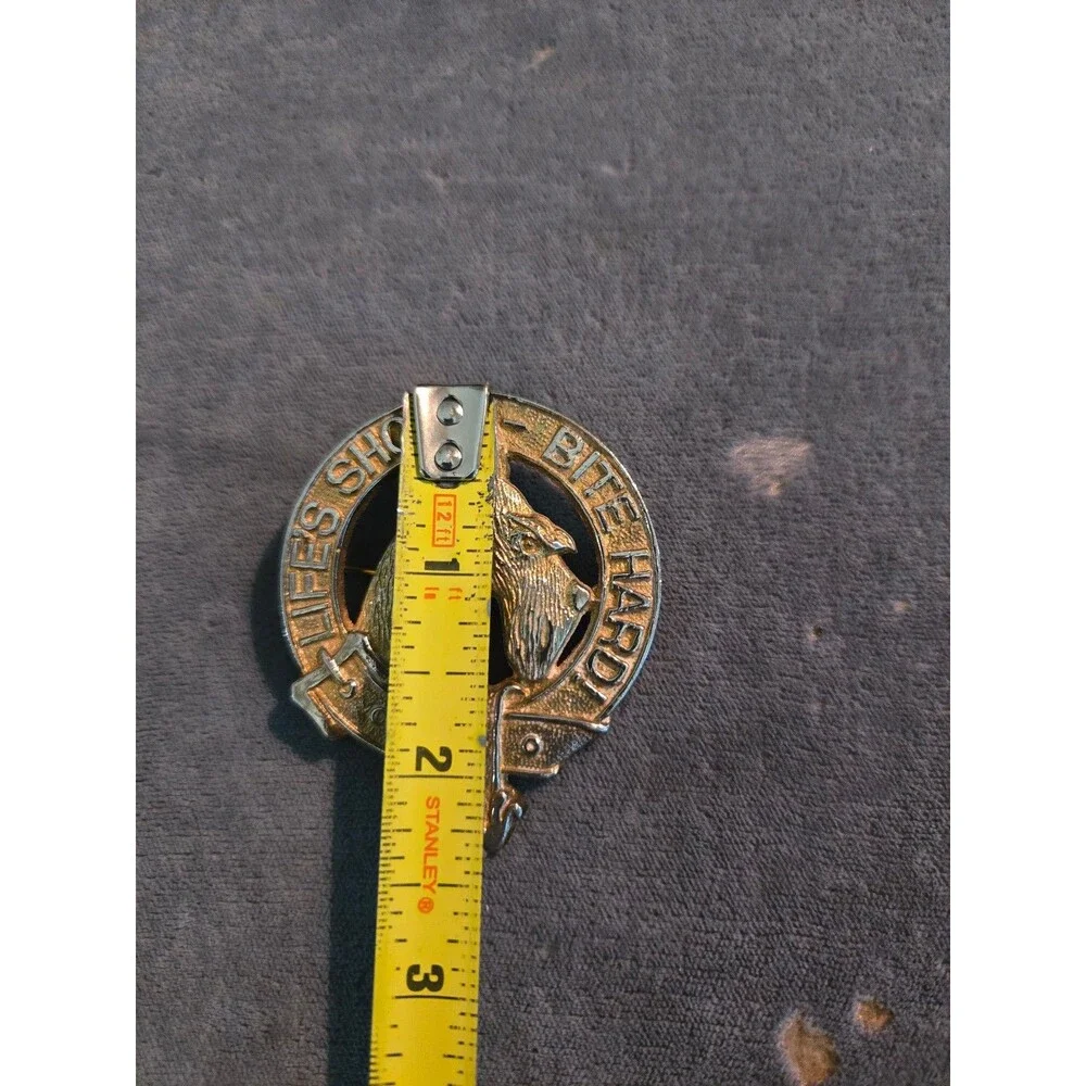 Vintage Scottish Life's Short Bite Hard Brooch (B-1)